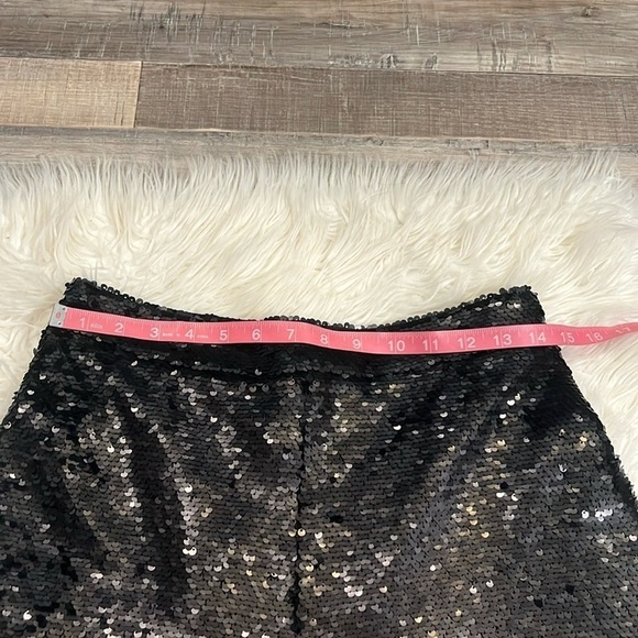 NWT Ted Baker Milleit matte sequin high rise wide leg trouser evening pants 8 - Picture 12 of 14